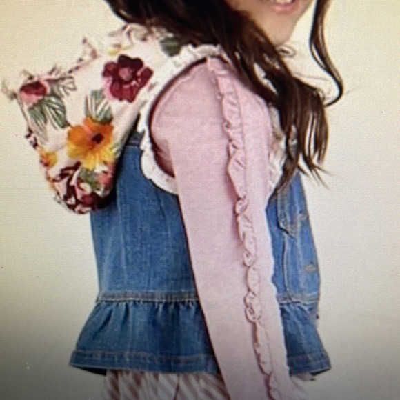 Matilda Jane Labyrinth Jean Jacket / Vest With Removable Sleeves, size 10 - Picture 4 of 7